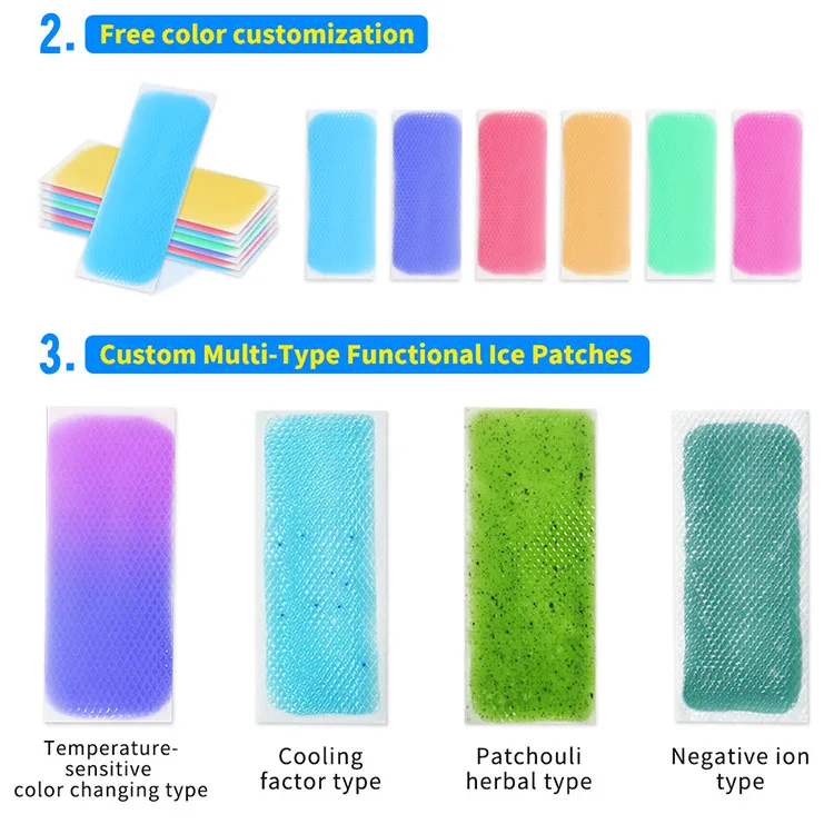 OEM Cooling Patch for Neck Breathable Heat Relief Body Cooler Pad for Summer Use