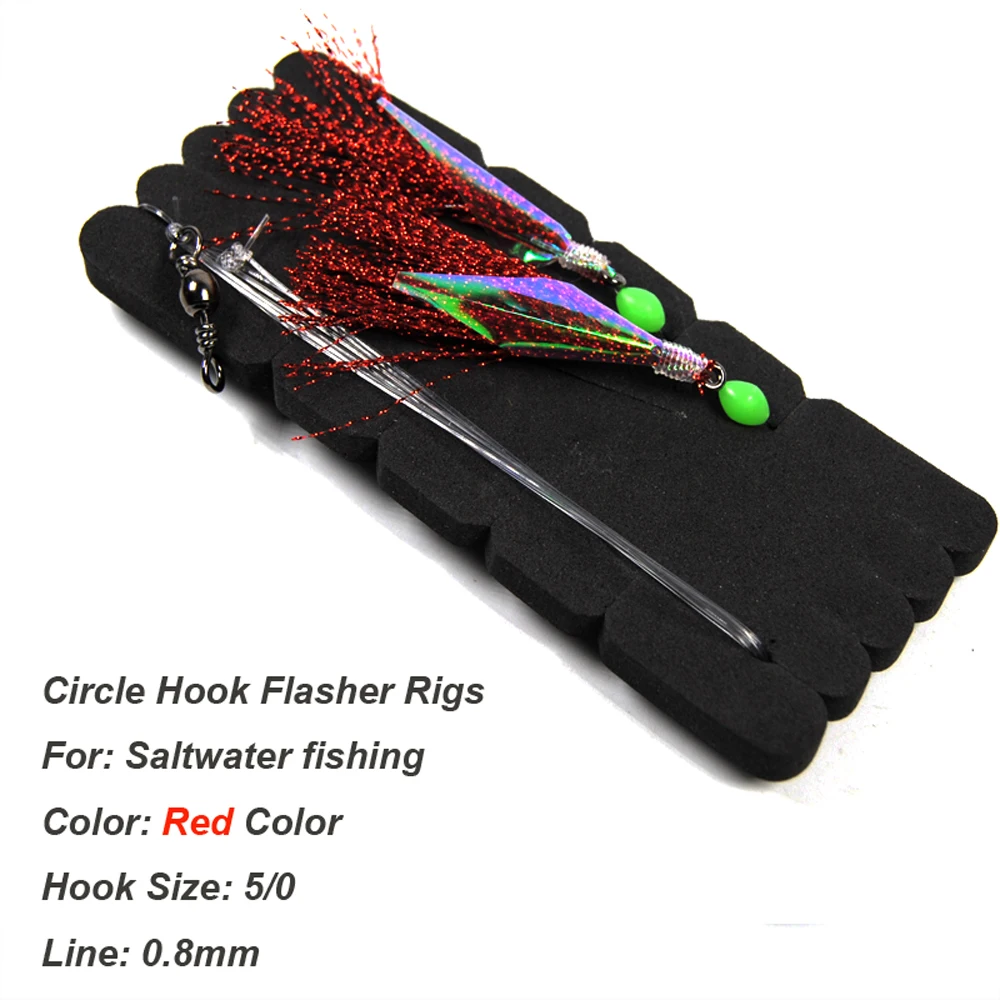 Wholesale Saltwater Fishing Rigs 5/0 Flasher