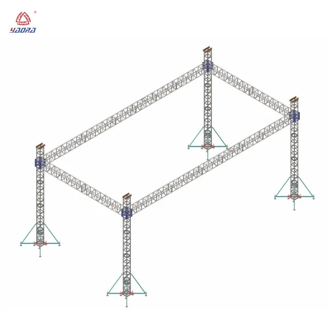 Aluminum Alloy Stage Truss System Design Lighting Flat Trusses Music Festival Stand Outdoor Indoor Bolt Spigot Truss