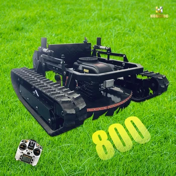 High Quality CE Approve Petrol Remote Control Robot Lawn Mower Grass Cutting Machine Crawler Brush Cutter for Agriculture