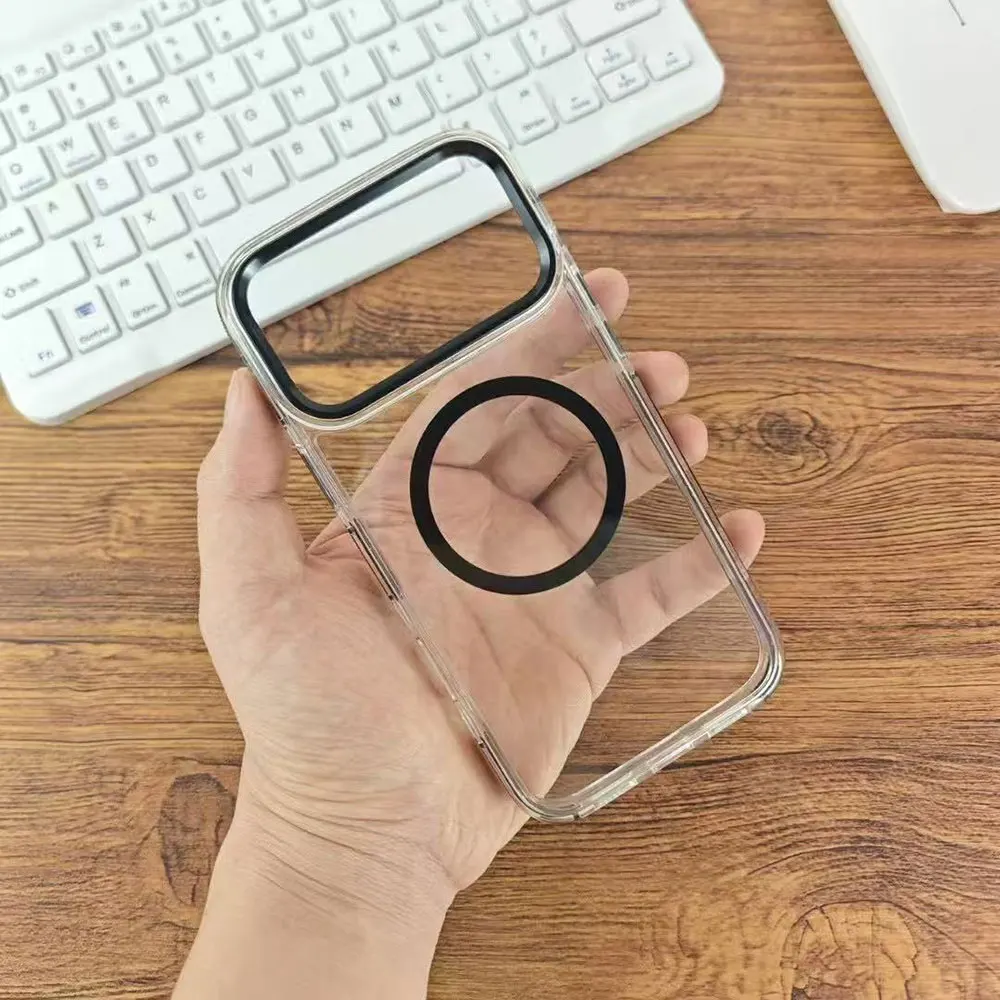 Laudtec メタルレンズプロテクタースマホカバー マグネットケース プロテクトフレーム 薄型 カスタマイズ可能 iPhone 17 Air 17Pro Max 対応 Sjk1074