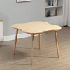 Suitable for aging butterfly square table made of rubberwood