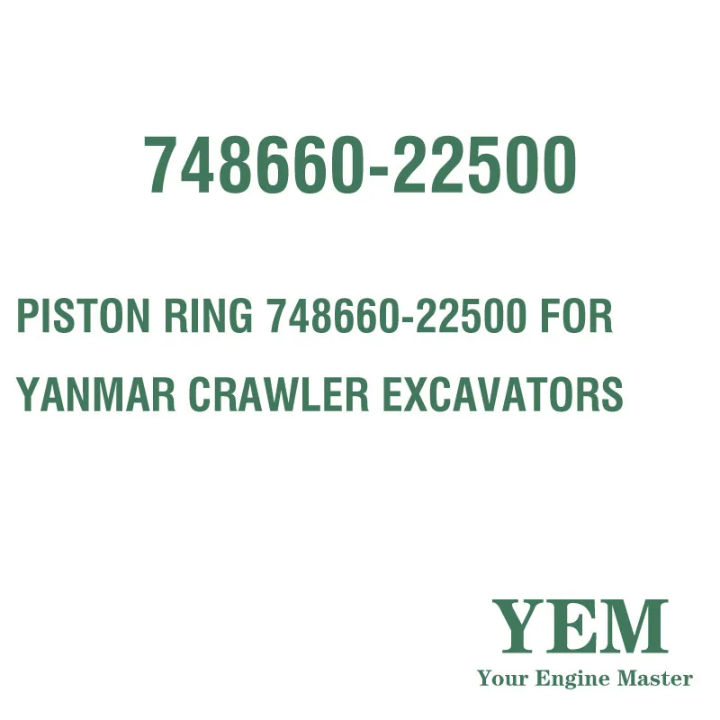 PISTON RING 748660-22500 for YANMAR CRAWLER EXCAVATORS