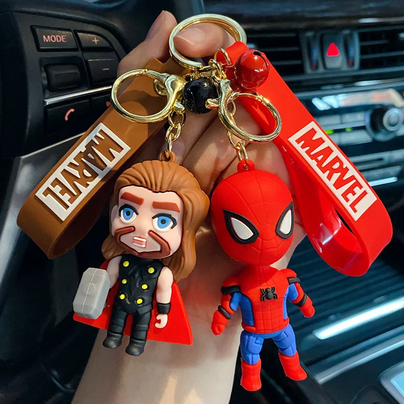 Dihao Pvc Kids Super Power Captain America Avenge Toy Spider-man Key Ring  Chain 3d Cartoon Spiderman Marvel Avenge Keychain - Buy Cartoon Key Chain, Spiderman Keychain,Captain America Avenge Toy Product on 