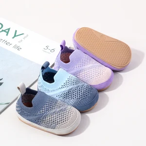 Comfortable Airy Stretchy Flexible Snug Stylish Slip-on All Seasons Infant Shoes for Boys and Girls in Summer