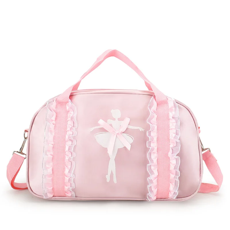 Cute Pink Ballet Dance Gym Bag Print Packaging Luggage Travel Bag