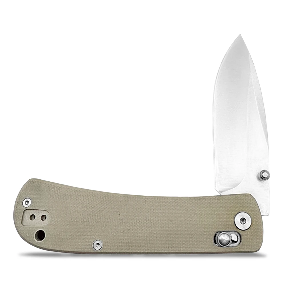 Santin Folding Knife D2 AUS-8 Steel Blade G10 Handle Self-Defense Folding Knife Stainless Steel OEM Customizable for Camping Use