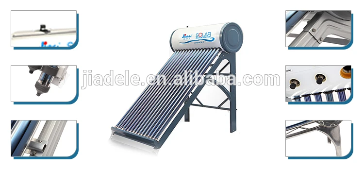 Factory Price Small Frame 80L Solar Water Heater Roof Frame Calentadores De Agua Solares Low Pressure Sun Power Water Heater