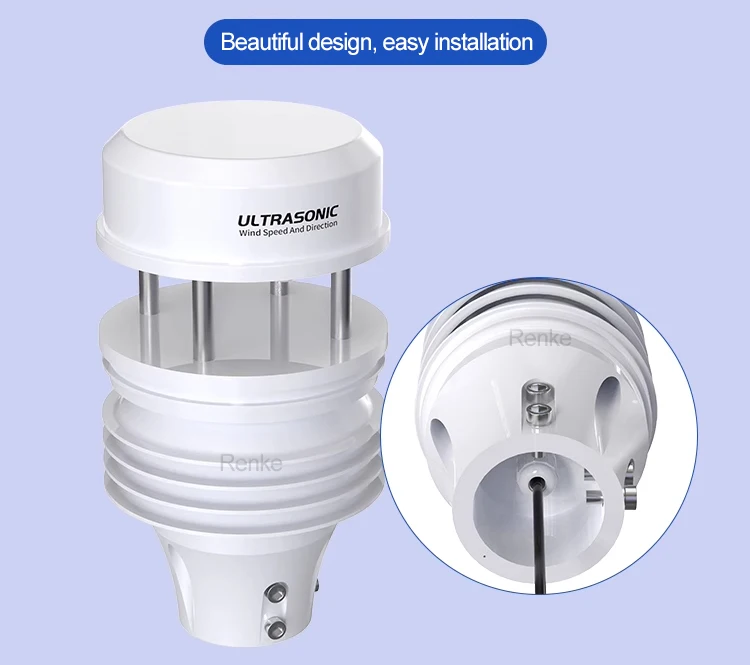 RS485 Modbus Ultrasonic Wind Speed and Direction Marine