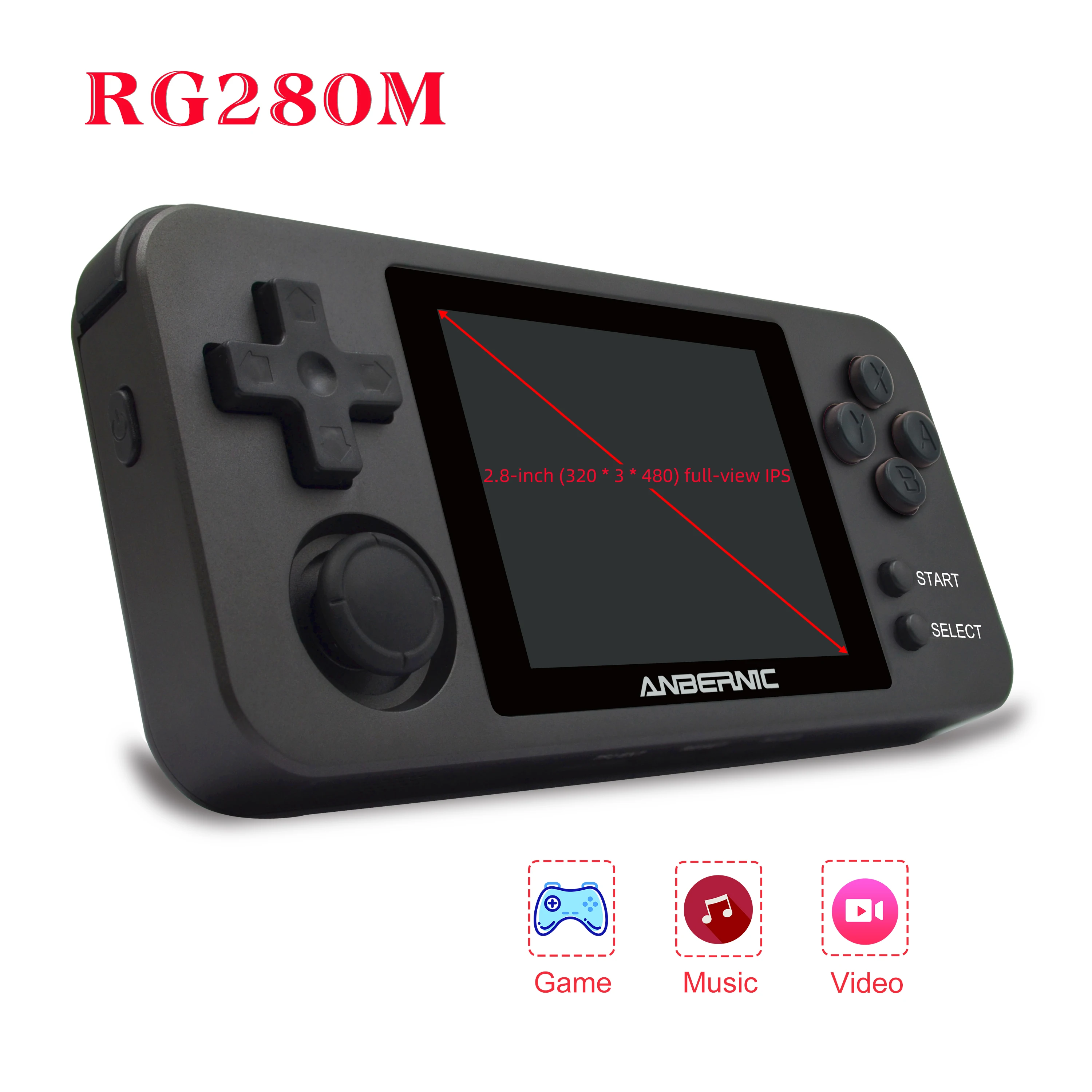 ANBERNIC RG280M Handheld Game Console, Video Game authentic Console with Vibrating Motor,