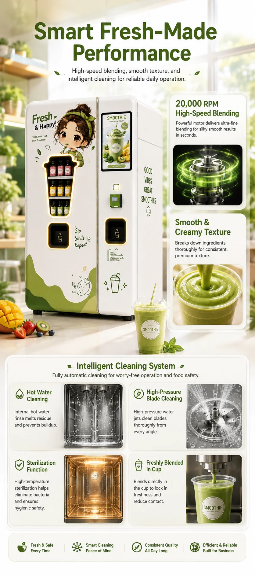 Small Life Smoothie Vending Machine