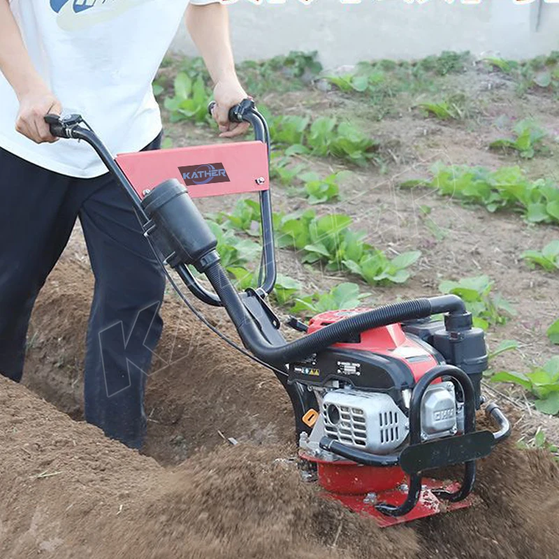 Agricultural Multi-Functional Gasoline Hand Held Cultivated Land Loosening Machine Rotary Tiller Micro Tiller Rotary Cultivators