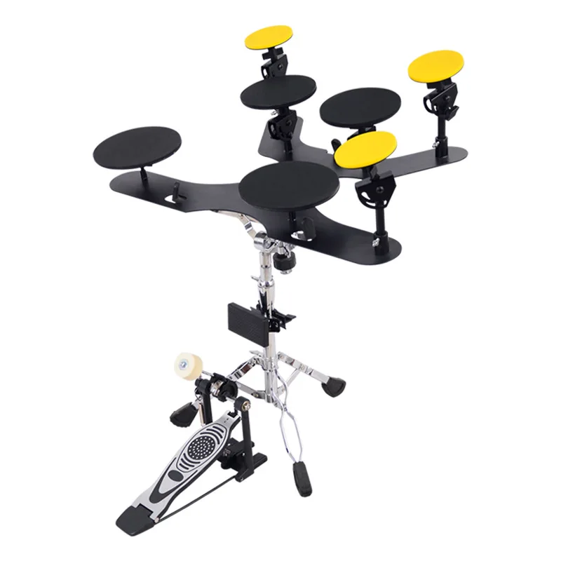 Silica Gel Dumb Drum Mat Set Exercise Platform Frame Drum Practice