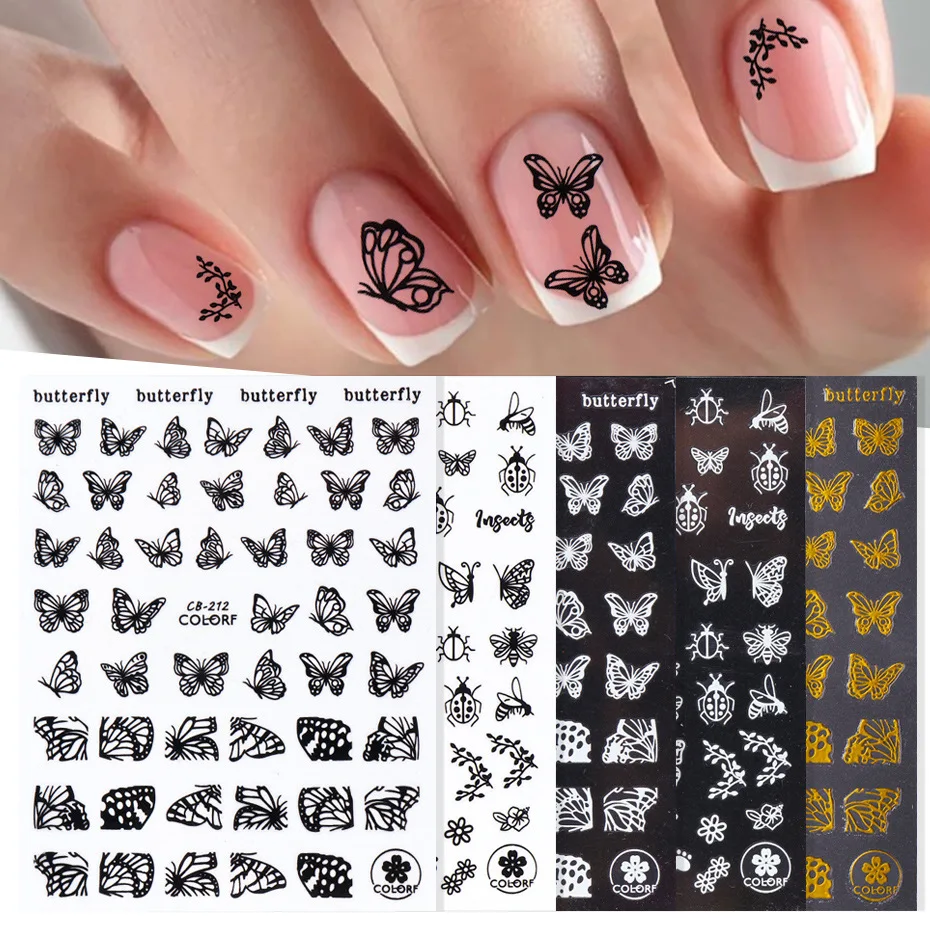 3D Luxury Design Nail Art Stickers - Combo Set of 2 Designs