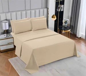 Microfiber Bed Sheet Set king Size Simple Design Pure Color Red Gray Fitted Sheet Flat Bedsheet 6 Pieces Set with 4 Pillowcases