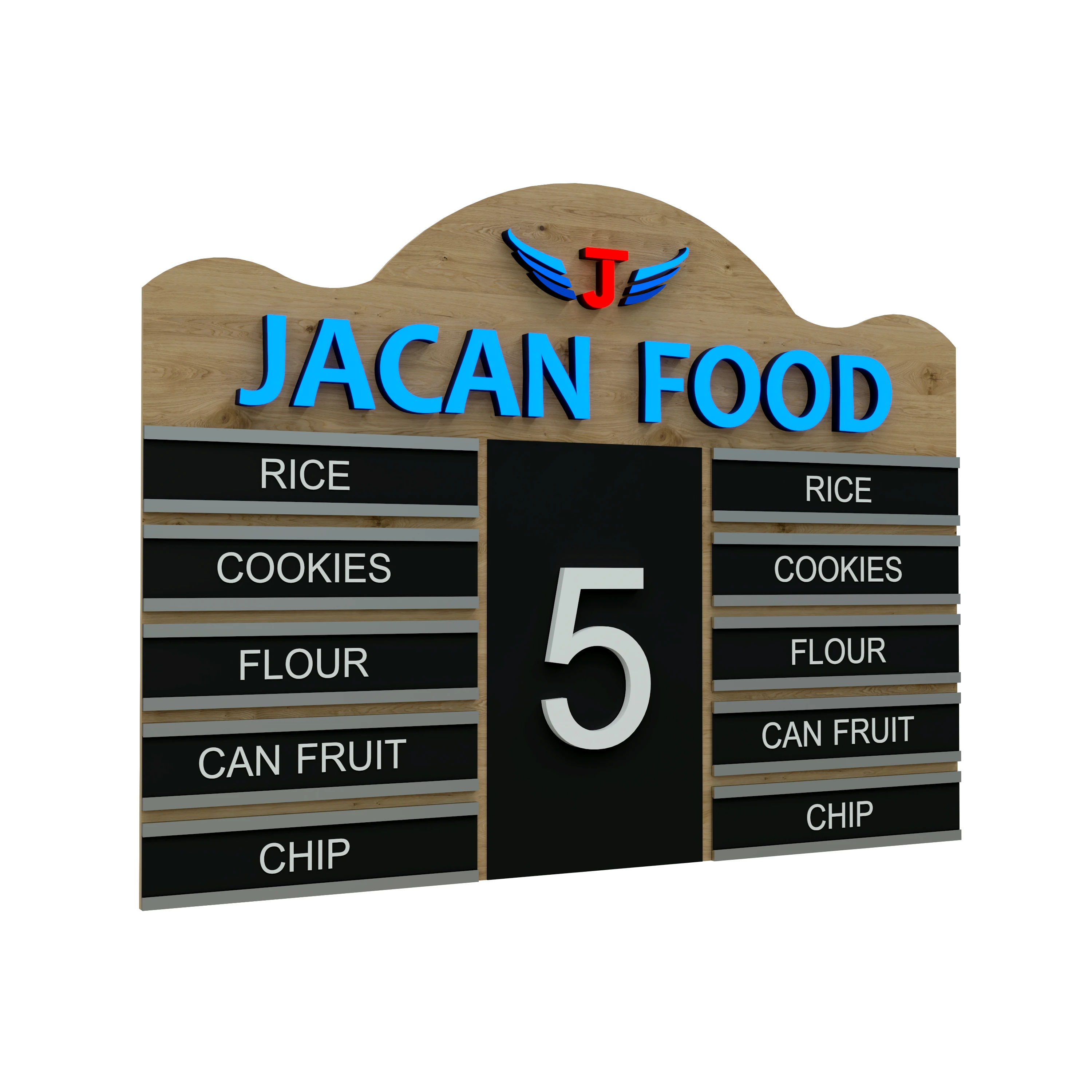 Retail Customized Unbreakable PVC Aisle Maker Signs Changeable Grocery Store Signage