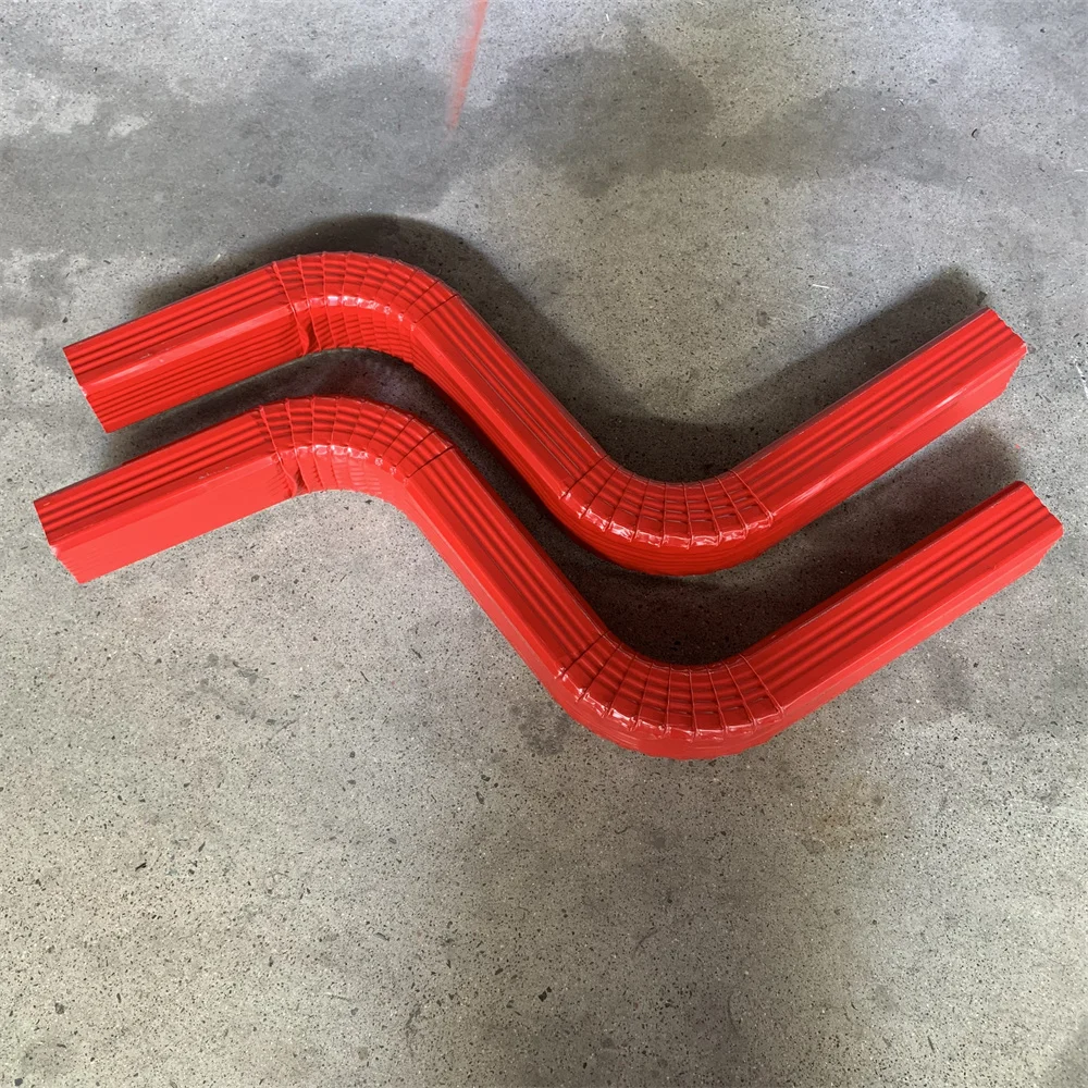 Aluminium Square Roof Gutter Downspout Elbow Machine Rain Steel Downspout Roll Forming Machine