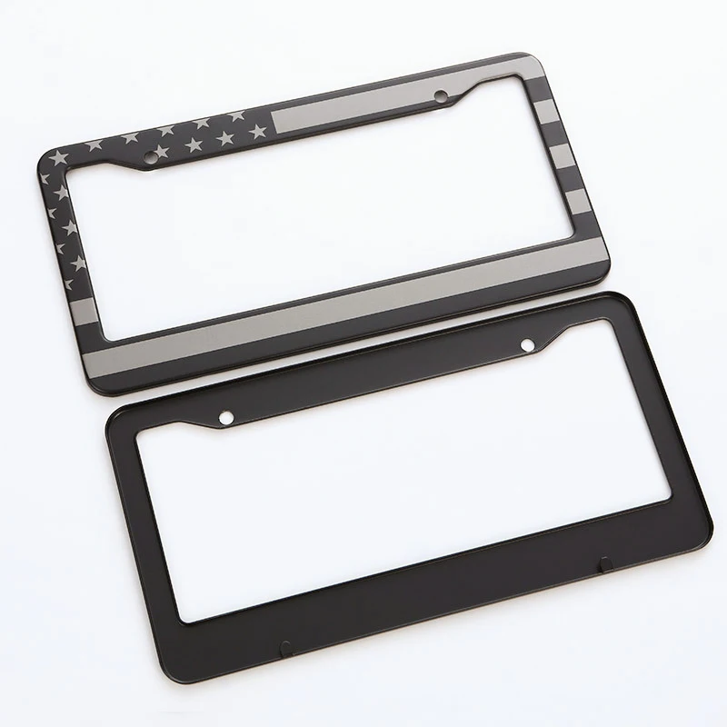 Factory Direct Sales Stainless Steel License Plate Frame Custom Design Plate Holder for USA Cars Decoration