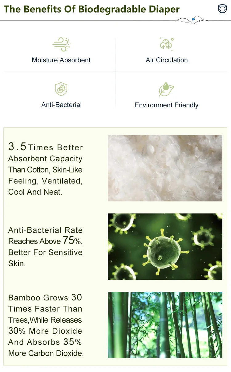 Factory Huggied Biodegradable Dry Diapers Custom Brand Good Quality And