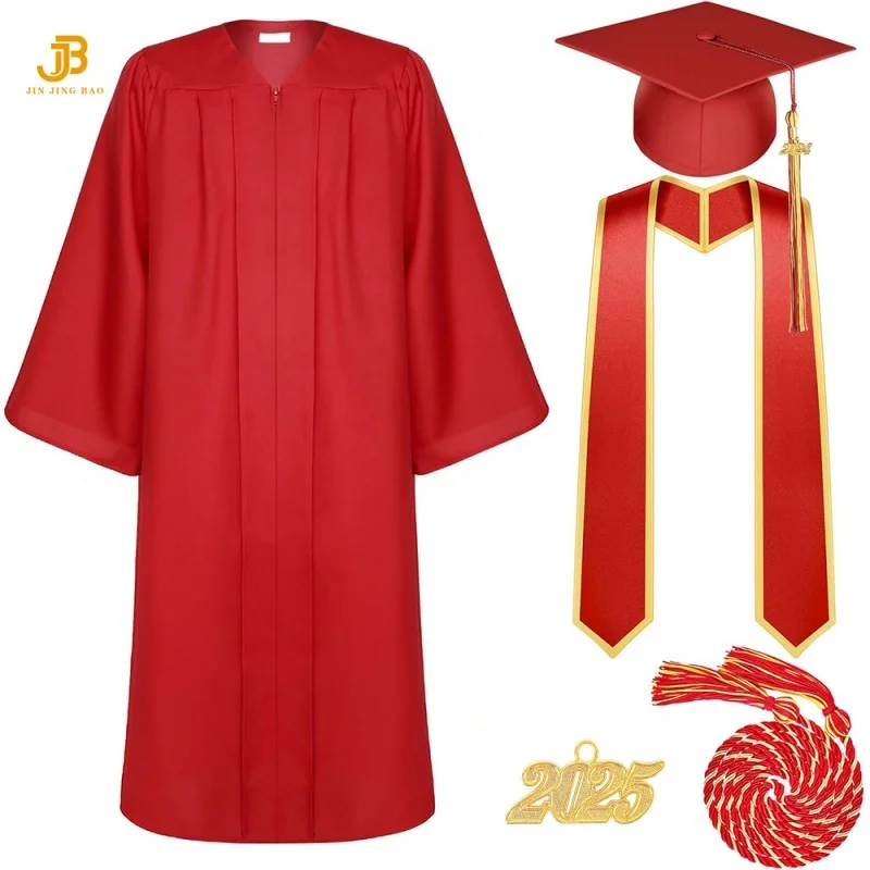 Wholesale European American University Graduation Gowns School Uniforms  Bachelor's Degree Gowns Graduation Ceremony Sets 2025