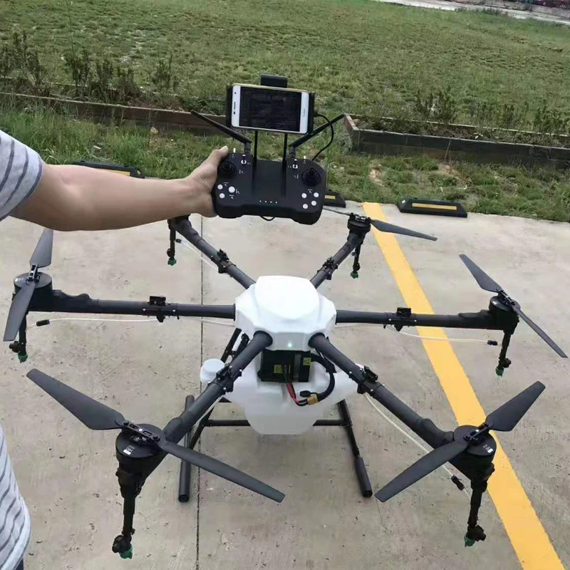 Hot selling 6 axis 10L/16L Plant Protection UAV Carbon Fiber Agricultural Drone Frame Sprayer Machine details