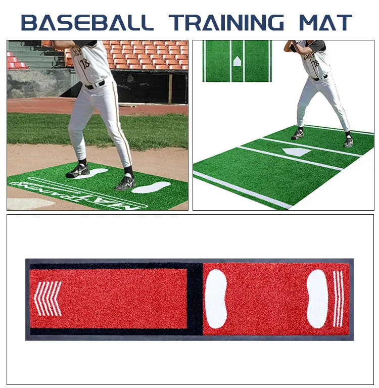 Home Plate Baseball Indoor and Outdoor Baseball Pitching Training Hitting Mat