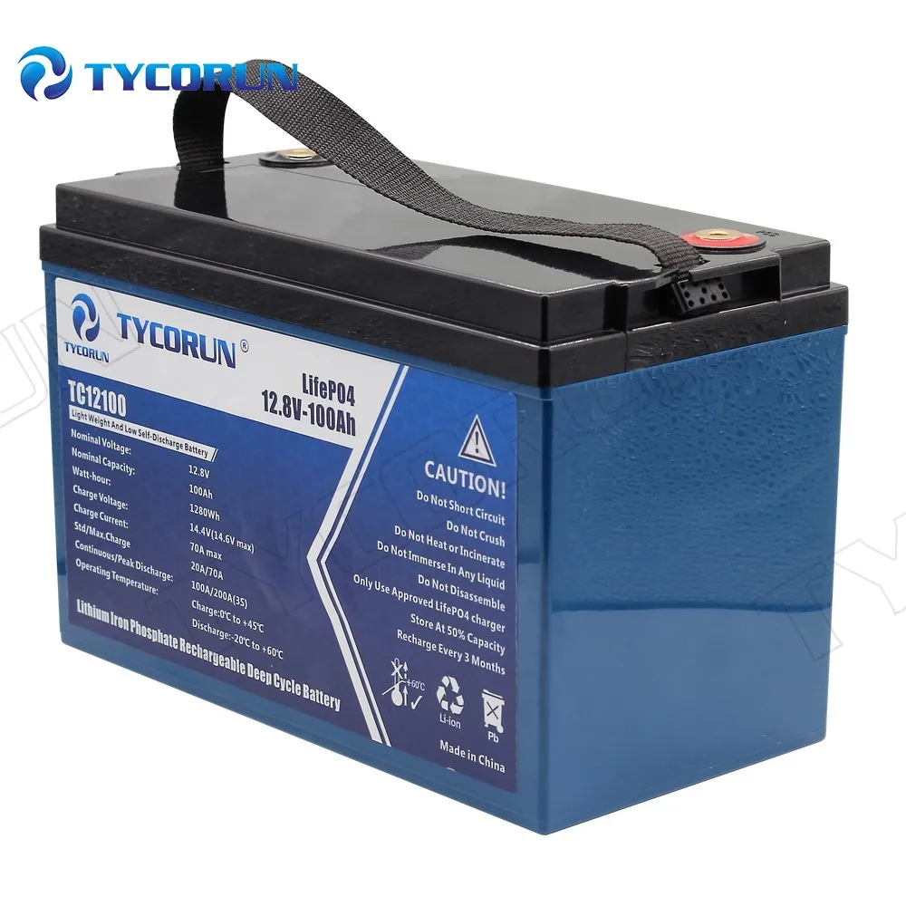 12,8 batterie profonde de cycle de lithium de V 100ah 2