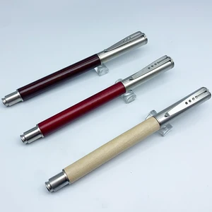 New Promotion Luxury Wood Roller Pen with Custom logo Office Supplies Business Gift Metal Wood Ballpoint Roller Pen