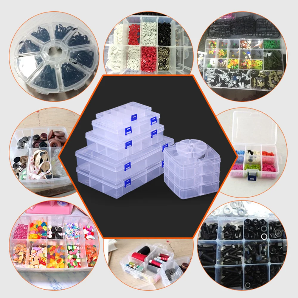 Plastic Boxes Material Jewelry  Clear Plastic Bead Storage Boxes