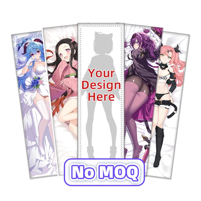 DIY Custom Sublimation Anime Adult Uncensored Pillow Covers Dakimakura Soft Long Body Pillow