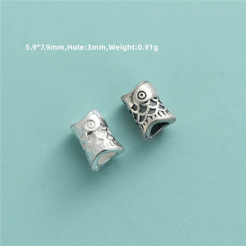 sterling silver loose spacer beads for