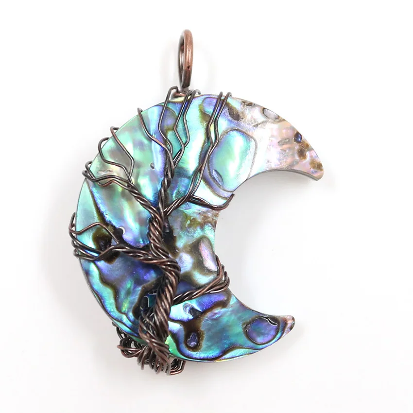 Half Moon Natural Abalone Shell Tree Of 