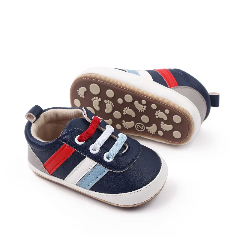 High Quality Soft TPR Anti-slip Outsole Babies Toddler Boy Shoes Prewalker Shoes for Boys supplier