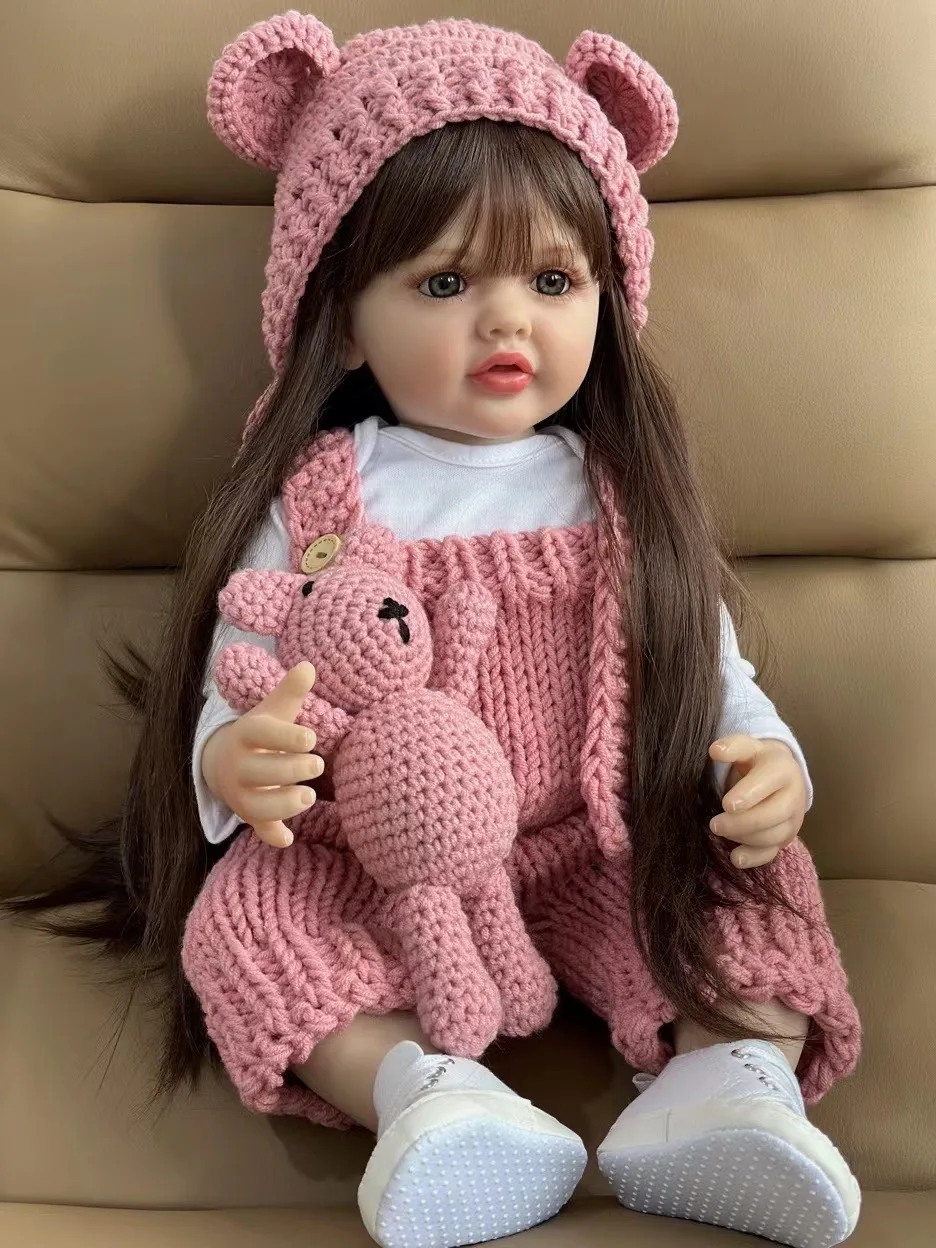 24inch Plastic Big Size Cloth Body Real Looking Baby Toddler Doll ...