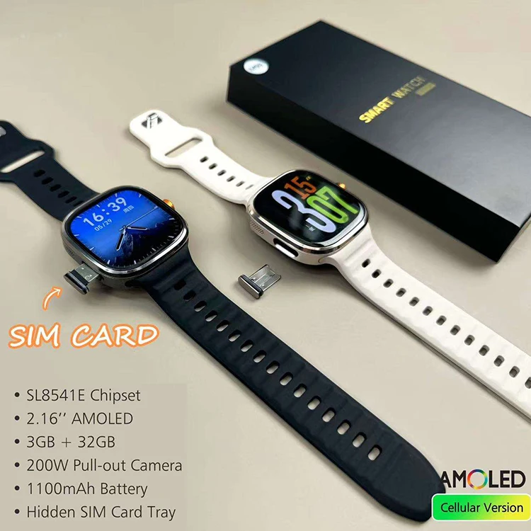 2025 New Sim Card 4G Android Smart Watch with GPS WiFi NFC Rotate Camera  Video Call Health Monitor Download Apps M99 Smartwatch