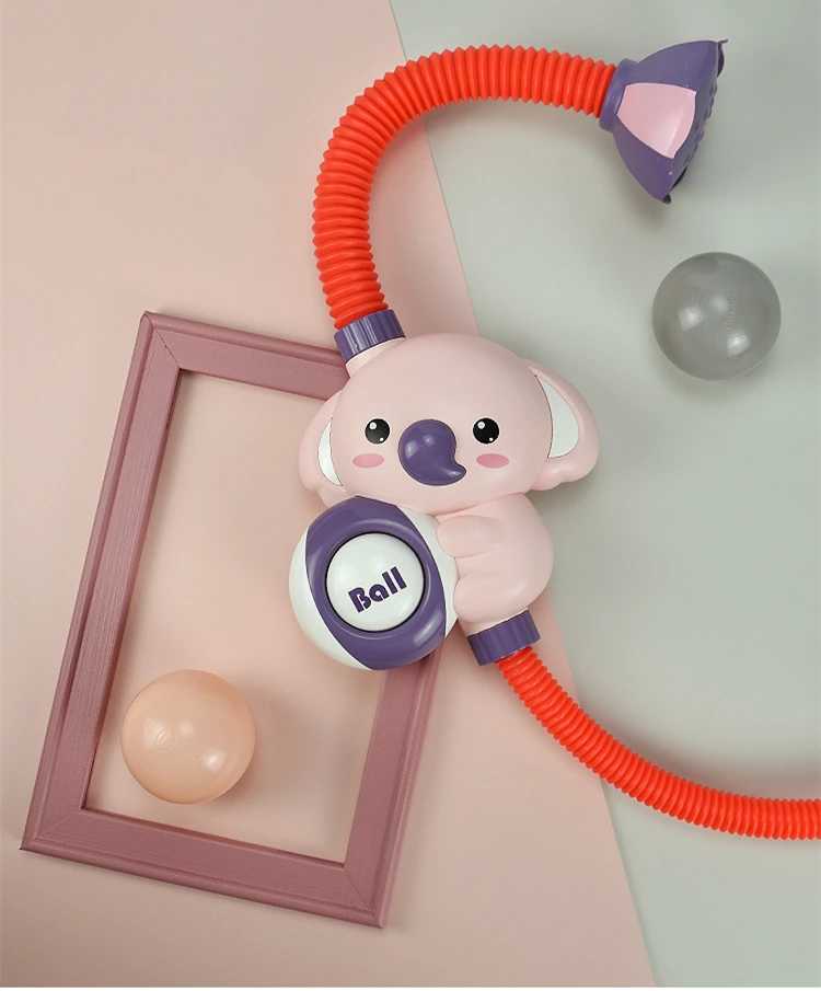 Baby Bath Shower Head - Elephant Water Pump With Trunk Spout Rinser - Control Water Flow From Elephant Trunk Knobs