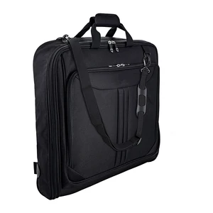 Wholesale Customized Logo Luxury Travel Zipper Duffle Carry On   Suit Garment Bag With Pockets