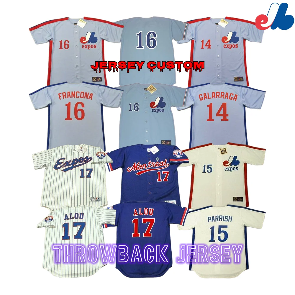 Montreal Expos Jerseys - Baseball MLB Custom Throwback Jerseys