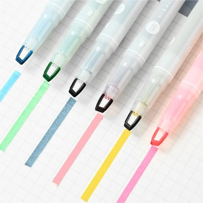 Высококачественный студенческий двуглавый маркер для наконечника ручки