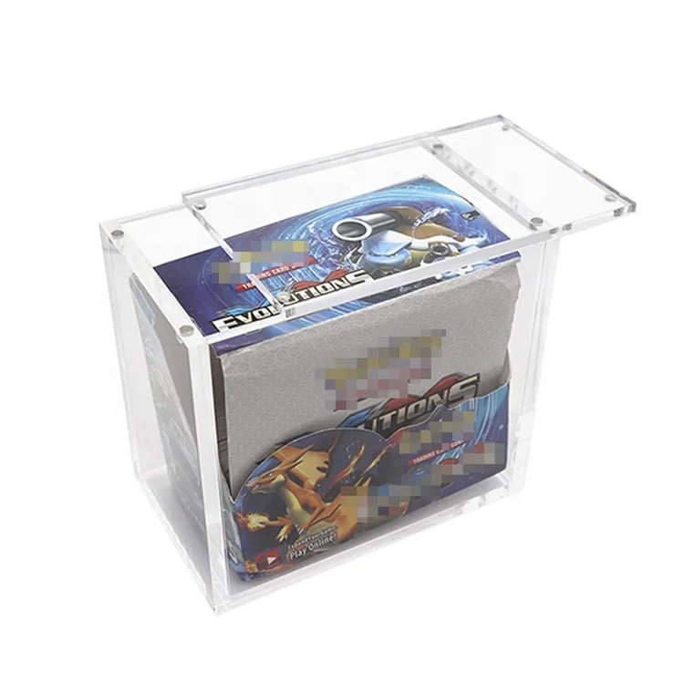 Pro-Safe Display Case Pro-Safe Acrylic Display Case For Pokemon Booster Box  - UV Protected & Acid Free Acrylic Boxes For Display