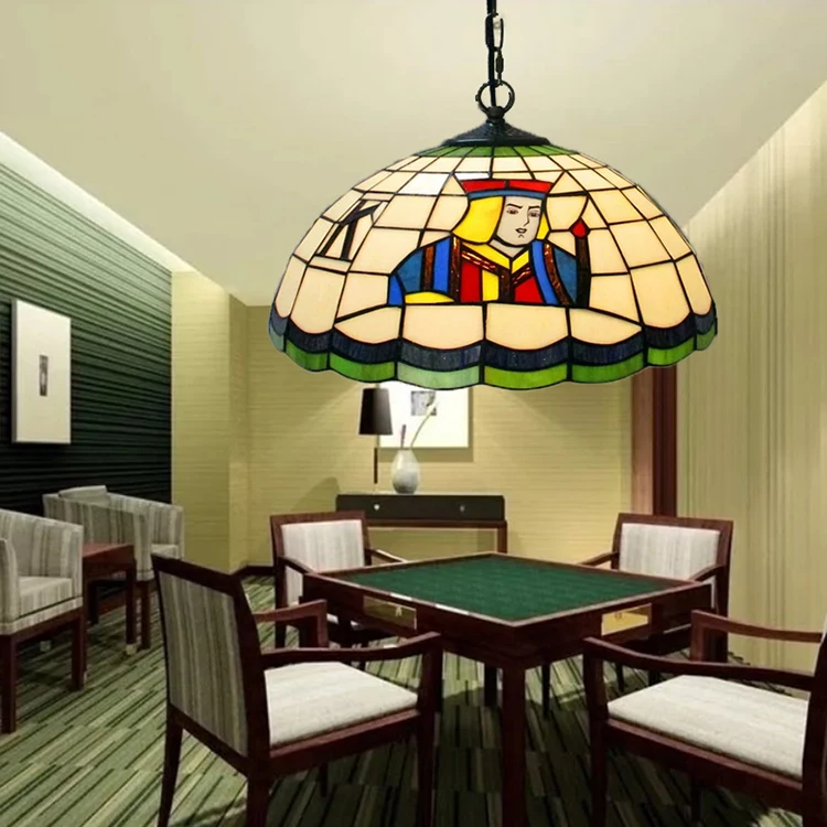 poker table hanging lamps