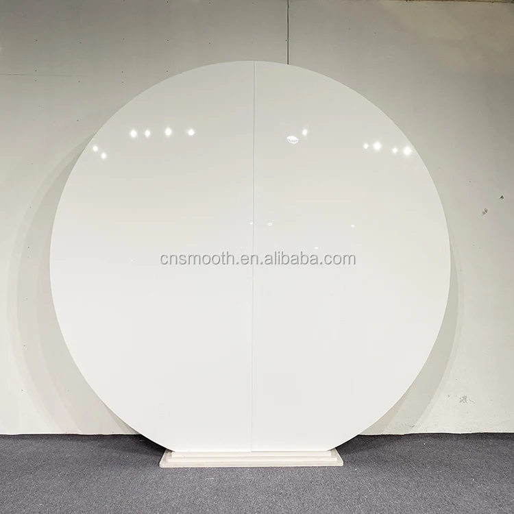 Round Circle Donut Acrylic White Wall Backdrop For Wedding Buy