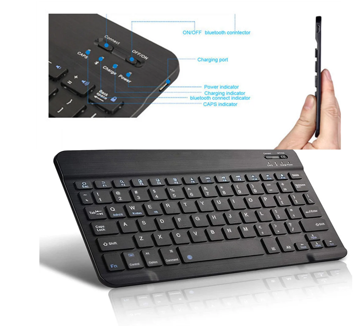 Bt Wireless Rechargeable Mini Wireless Keyboard And Mouse Combos For