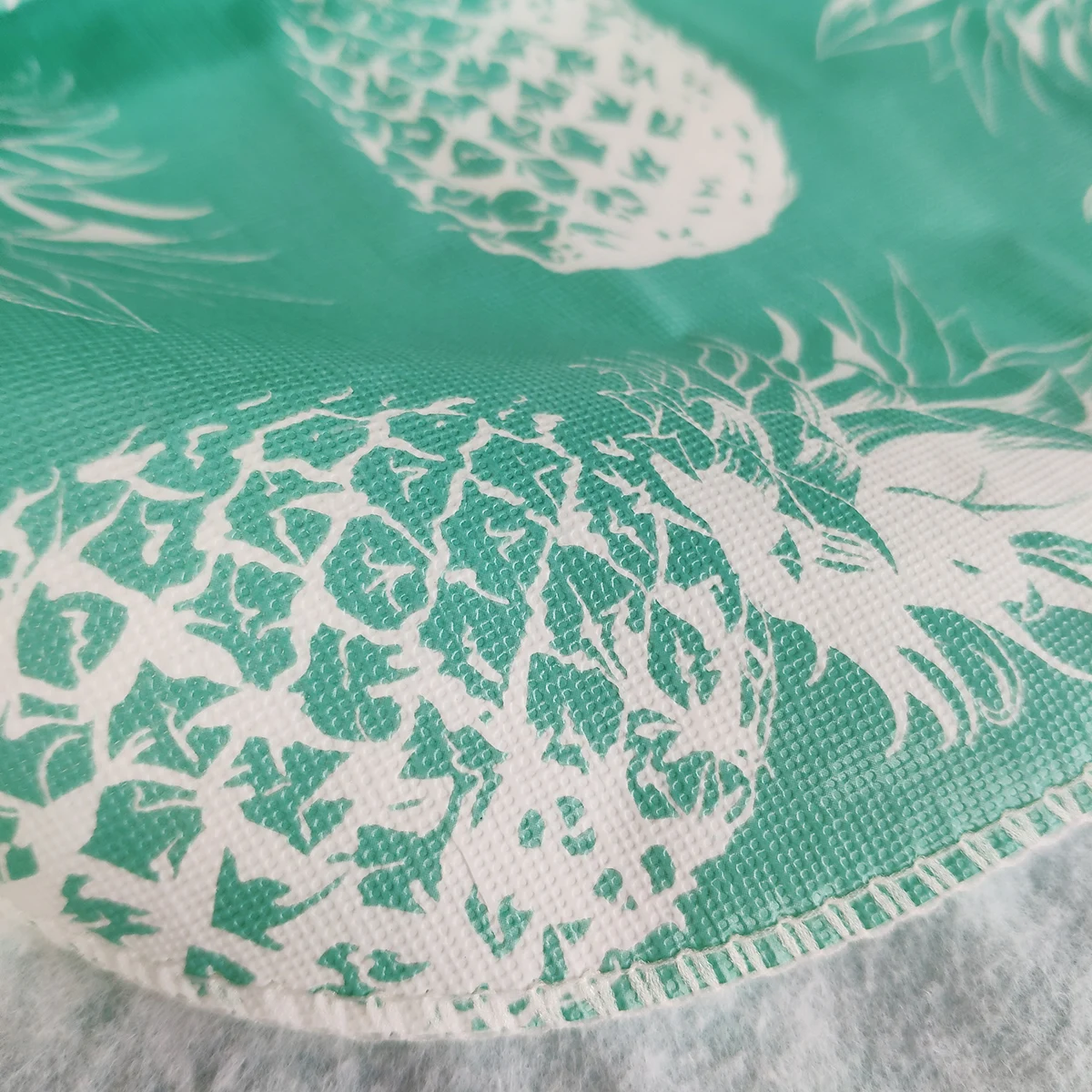 Resistant Spill Proof and Tablecloth Plastic Fruit Printing PEVA Non Toxic Non PVC Vinyl Flannel Back Tablecloth
