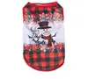 Red black checkered white snowman
