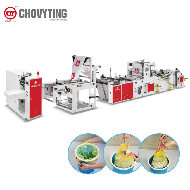 Biodegradable Coreless Star Seal Garbage Bag Machine Manufacturer Plastic Bag Production Line Rolling Garbage Bag Making Machine