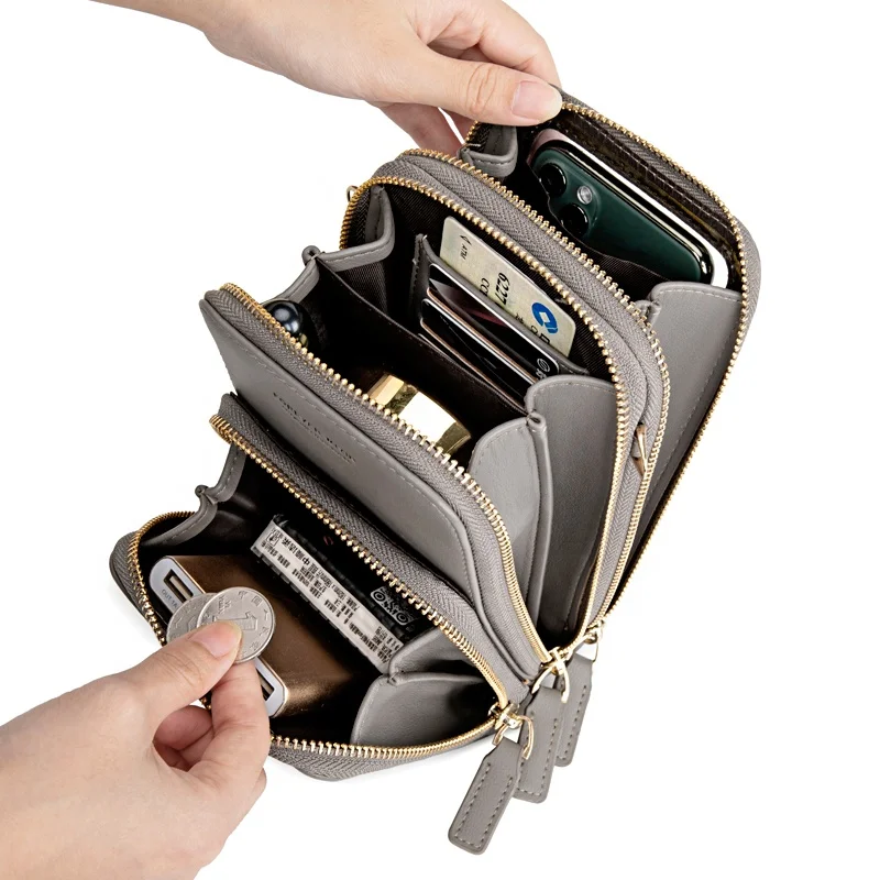 MIYIN women hand bags Transparent Touch screen mini mobile phone bags purse  Small shoulder cross body bags women handbags