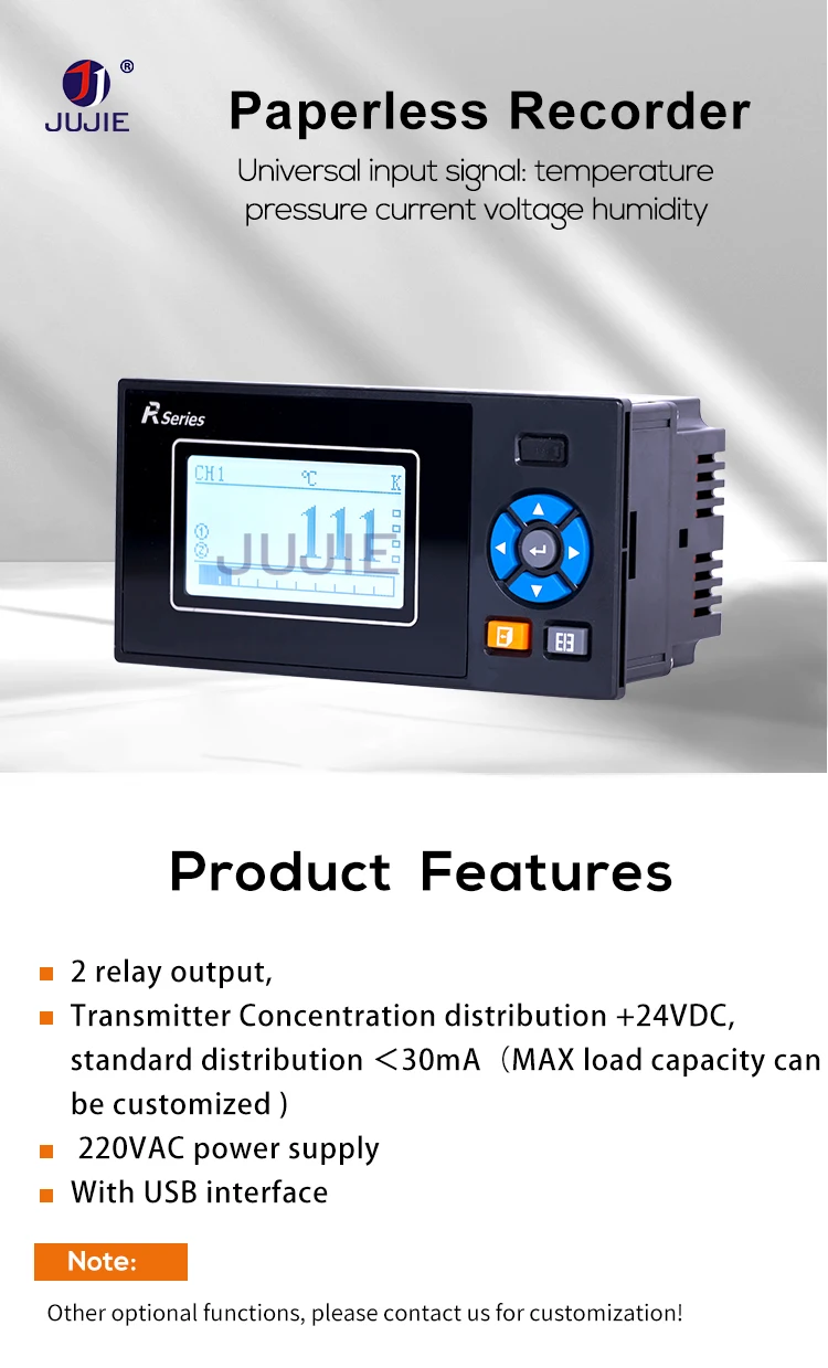 1-4 Channels Temperature Pressure Humidity Current Voltage Logger Usb ...