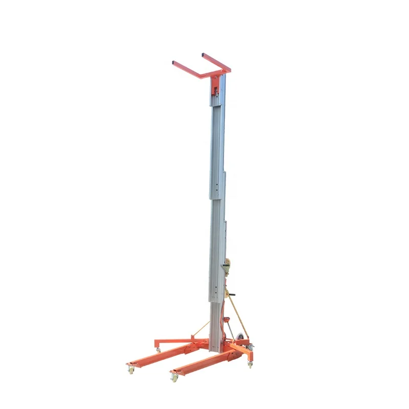 Manual Pipe Lifting Device Pulling Positioning Horizontal Vertical Pipe Handler Aluminum Bin Lifter