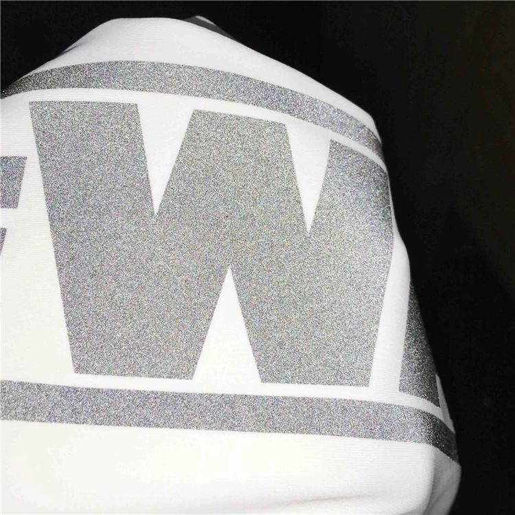 black reflective logo